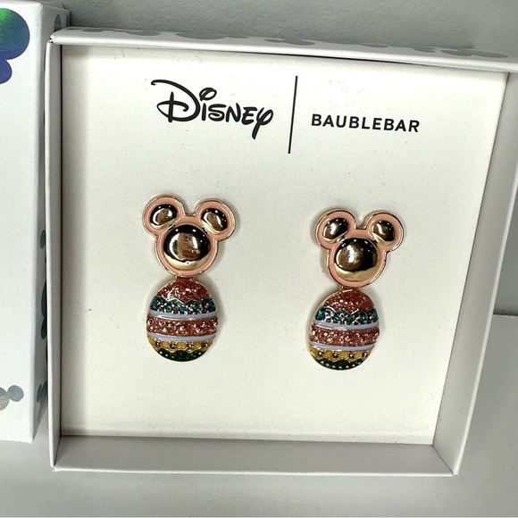 BaubleBar Disney Mickey Mouse Earrings - Easter Egg Mickey Head - Picture 1 of 5